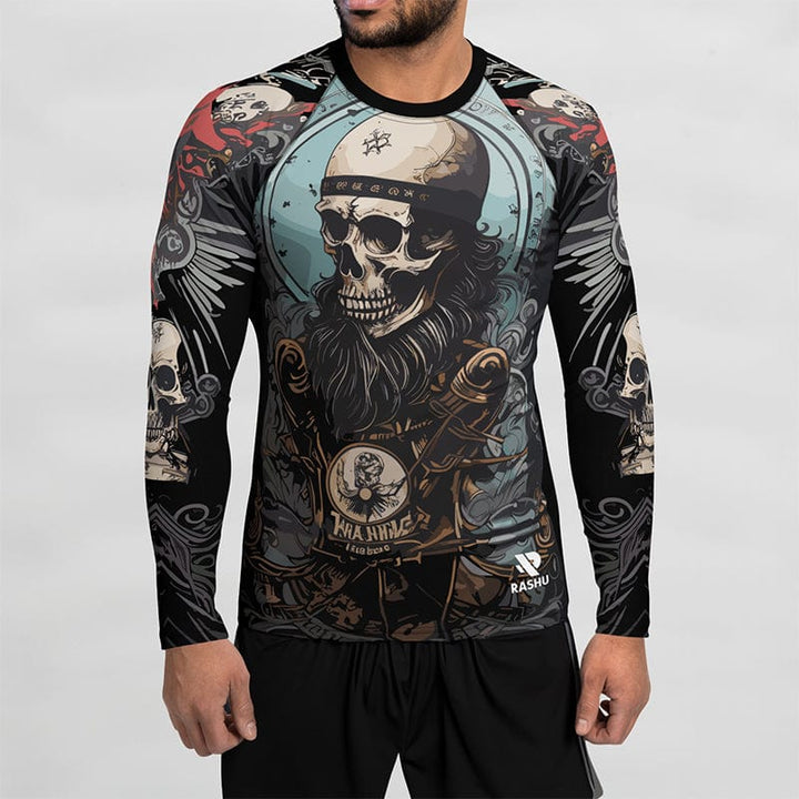 Rashguard Crane de Pirate - Homme Votre Rash Guard, Votre Mérite | Rashu