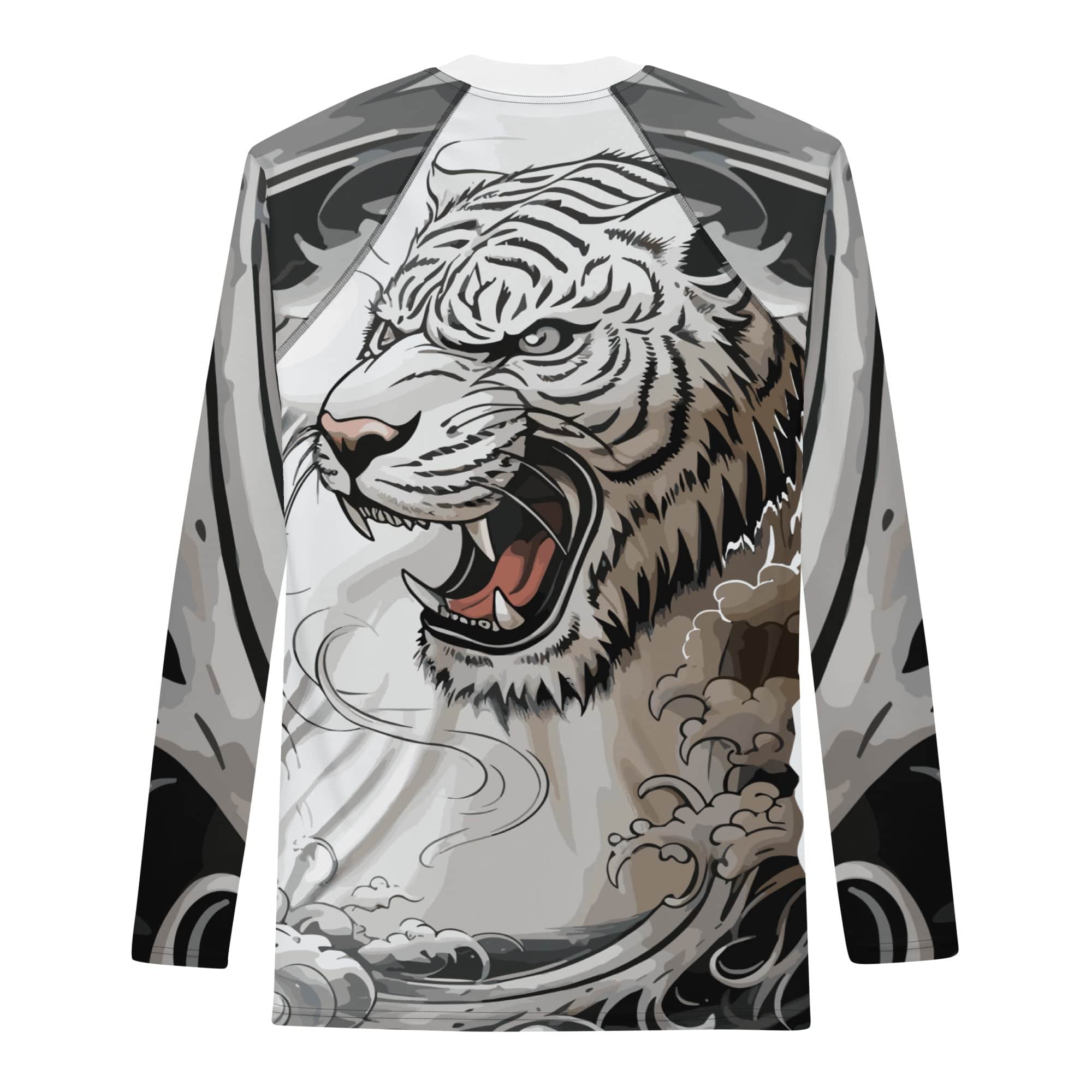 Rashguard Esprit du Tigre Blanc - Homme Votre Rash Guard, Votre Mérite | Rashu