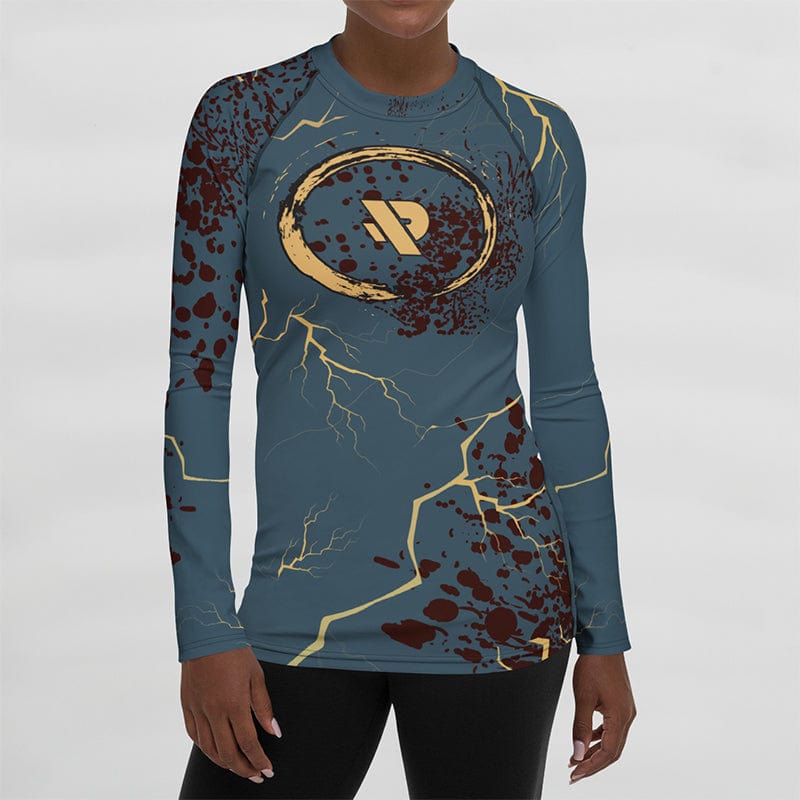 Rashguard Foudre Spartan - Femme Votre Rash Guard, Votre Mérite | Rashu