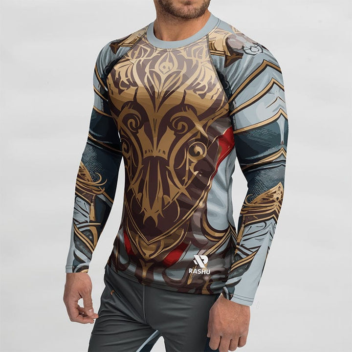 Rashguard Guerrier Ornamental - Homme Votre Rash Guard, Votre Mérite | Rashu