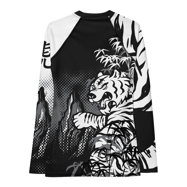 Rashguard Tigre Noir et Blanc - Femme Votre Rash Guard, Votre Mérite | Rashu