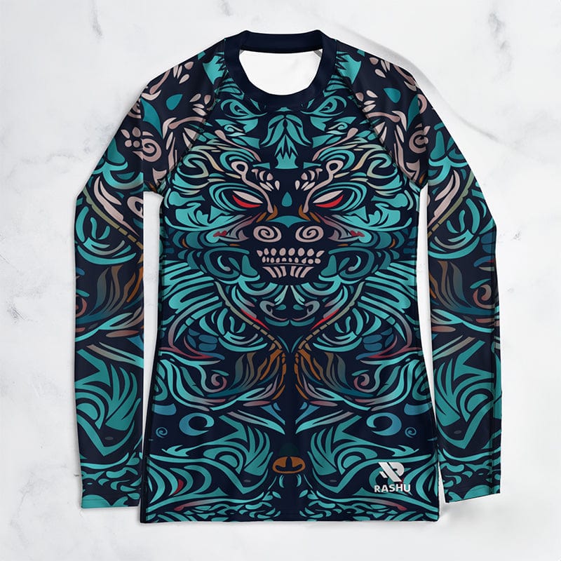 Rashguard Totem Spirituel Tiki - Femme Votre Rash Guard, Votre Mérite | Rashu