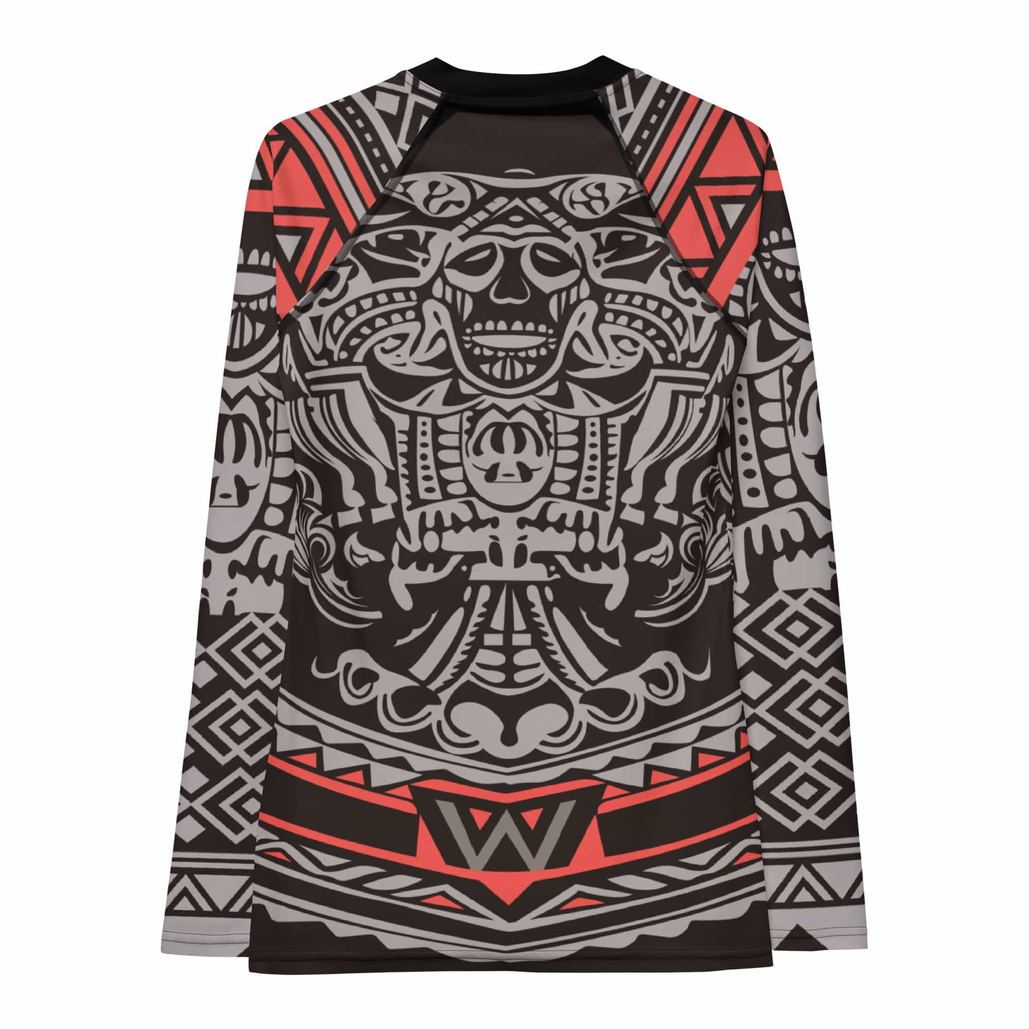 Rashguard Tribal Rouge et Noir - Femme Votre Rash Guard, Votre Mérite | Rashu