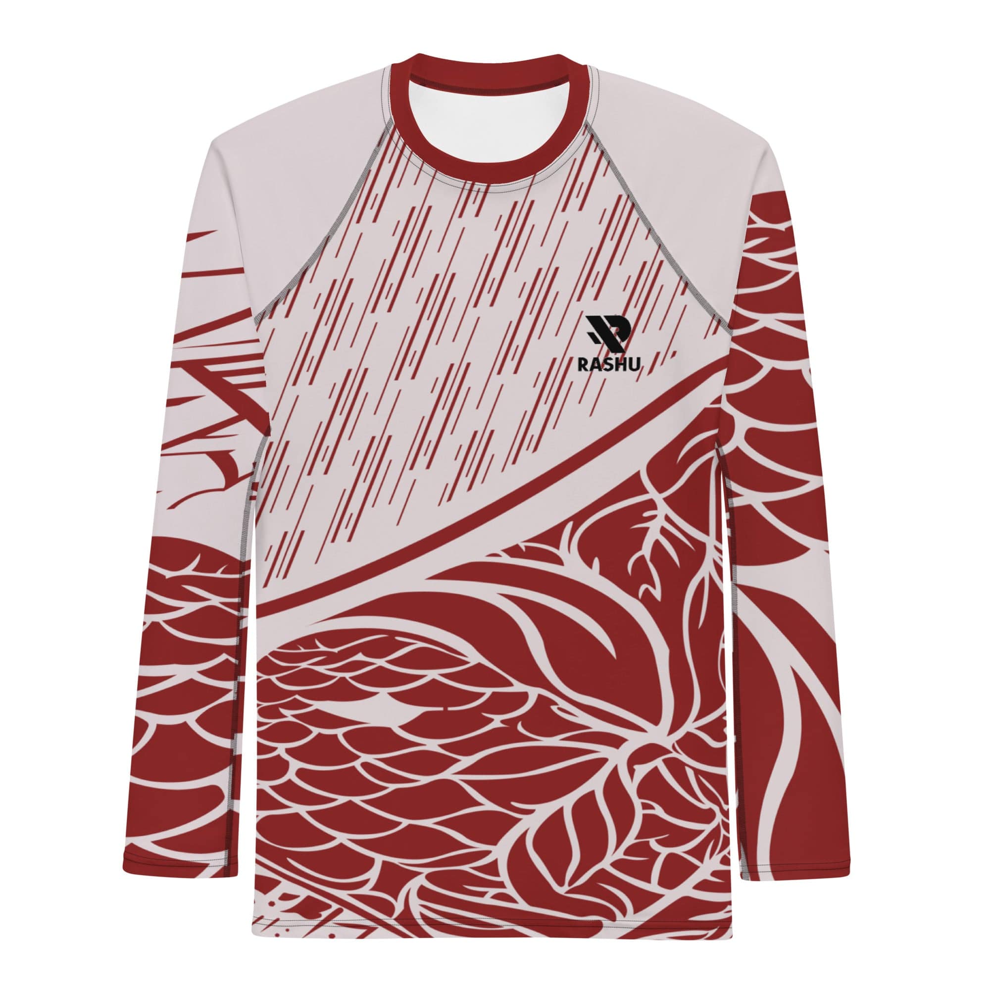 Rashguard Zénith Rouge - Homme Votre Rash Guard, Votre Mérite | Rashu